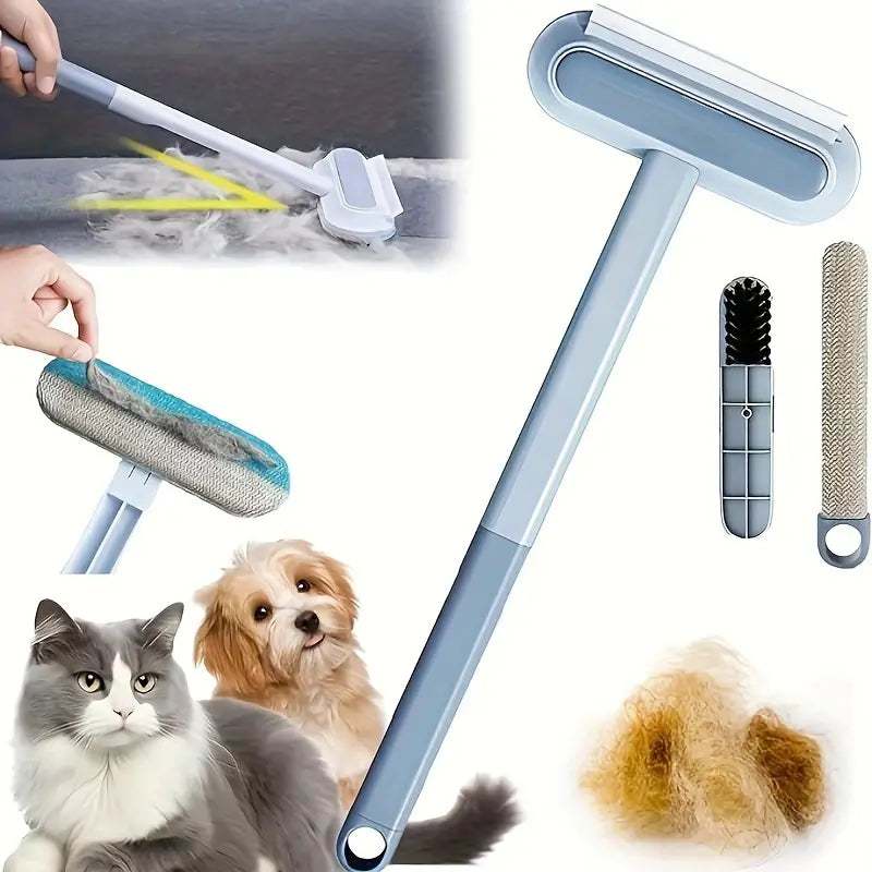 4-ü 1 Arada Tüy Toplayıcı & Temizleyici Fırça – Kedi ve Köpek Tüyleri İçin Çok Fonksiyonlu Çözüm