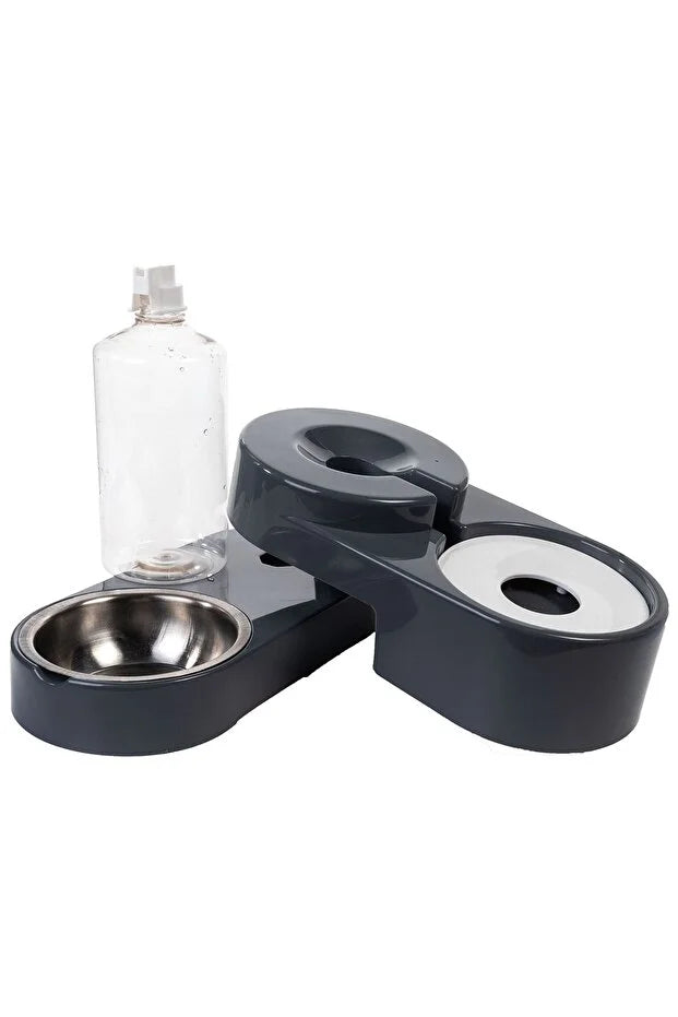 Pativit Ayarlanabilir Köşeli Mama ve Su Kabı Seti – 1000 ml