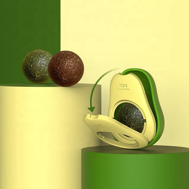 Avokado Kedi Çimi Topu Oyuncağı