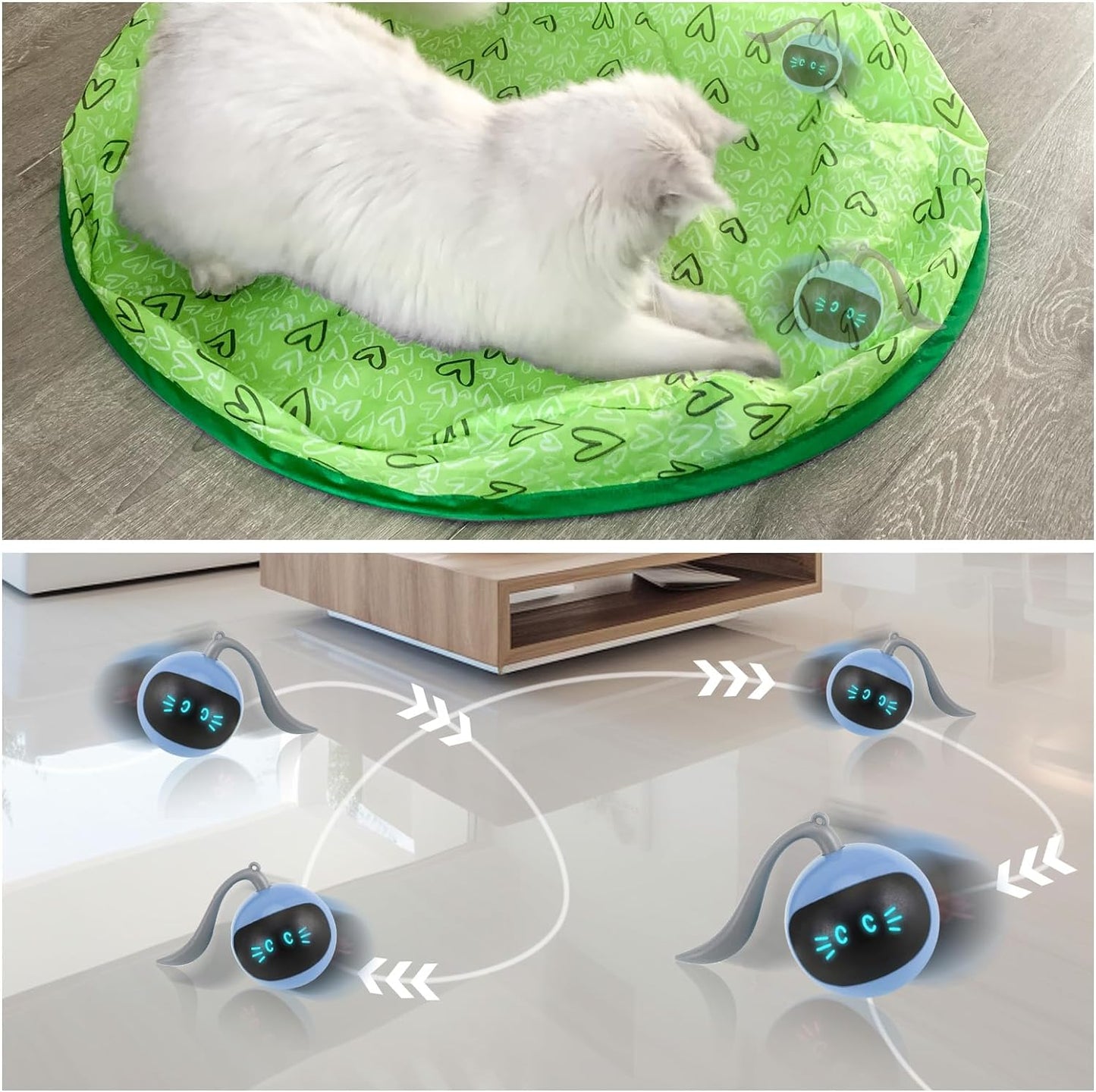Pativit 360 Akıllı Kedi Topu – Sonsuz Hareket, Sınırsız Eğlence!