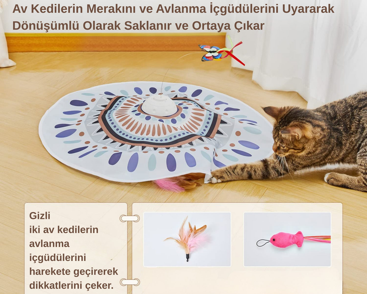 Pativit Saklambaç Şarjlı Oyun Halısı