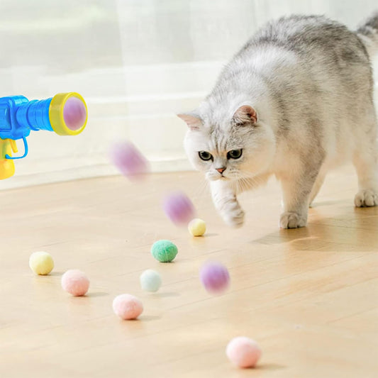 Peluş Top Atan İnteraktif Kedi Oyuncağı
