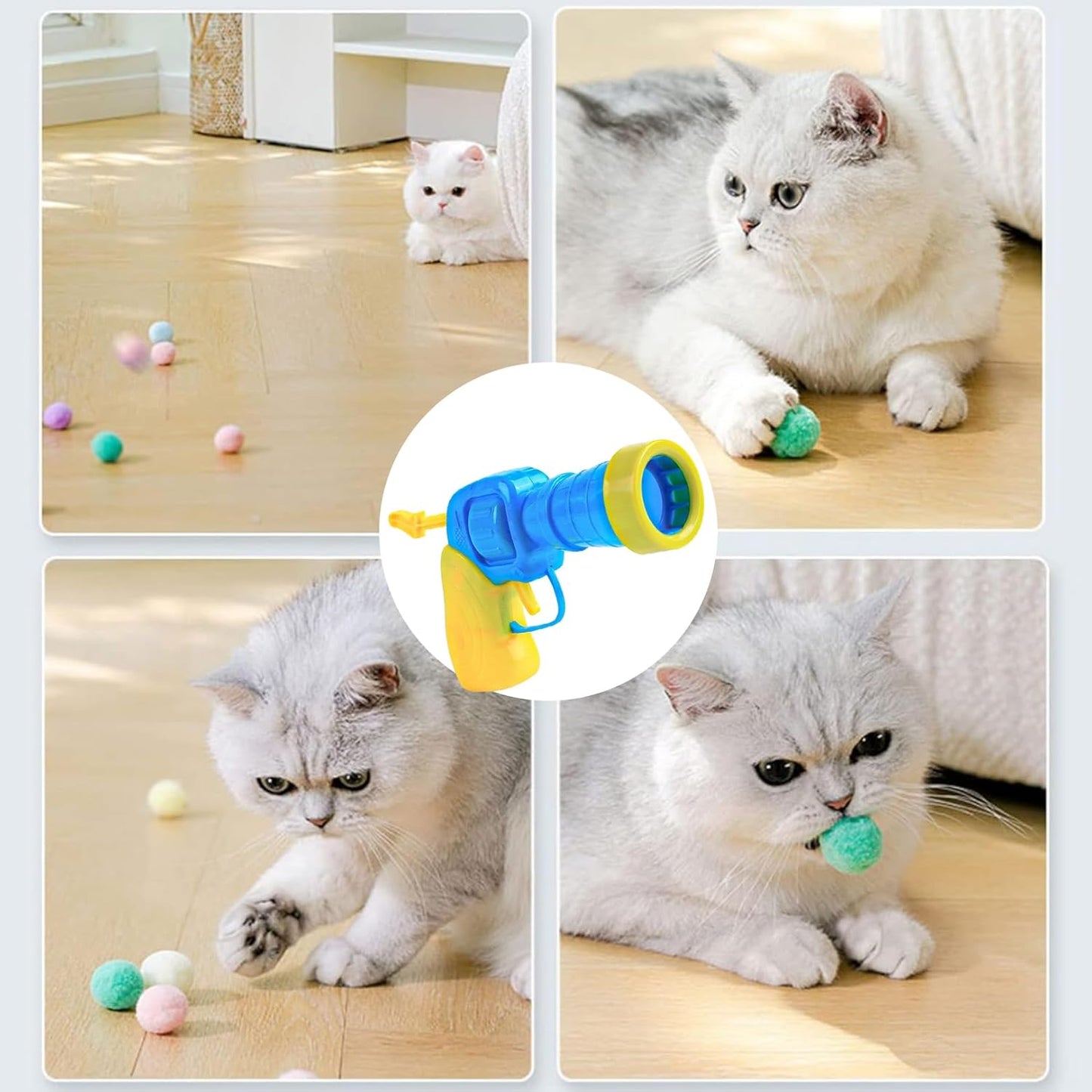 Peluş Top Atan İnteraktif Kedi Oyuncağı