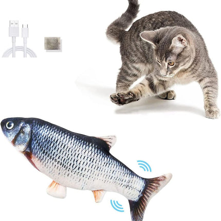 Hareketli Balık Kedi Oyuncağı Şarjlı