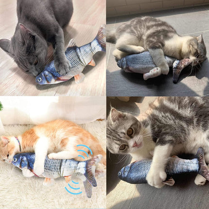 Hareketli Balık Kedi Oyuncağı Şarjlı