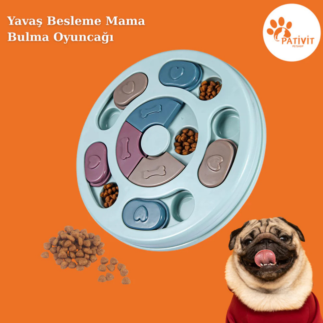 Pativit Yavaş Besleme Mama Bulmaca Oyuncağı – Köpekler İçin Zihinsel Uyarıcı & Eğlenceli Gıda Dağıtıcı