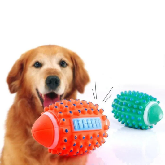 Renkli Kedi Köpek Isırma Topu Sesli