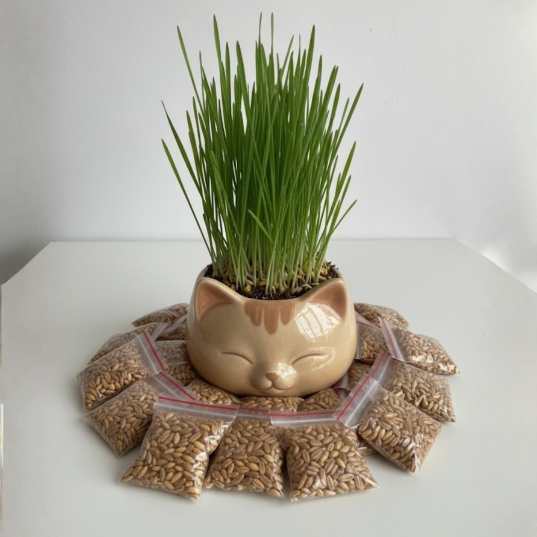 Kedi Çimi Dolum Tohum Paketi