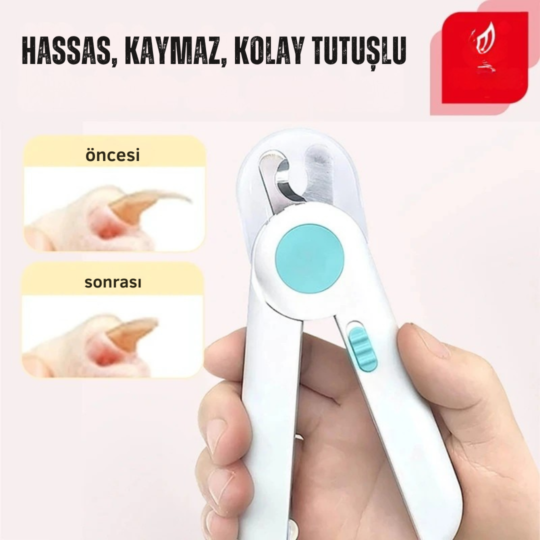 Işıklı Tırnak Makası - Kedi ve Köpekler İçin