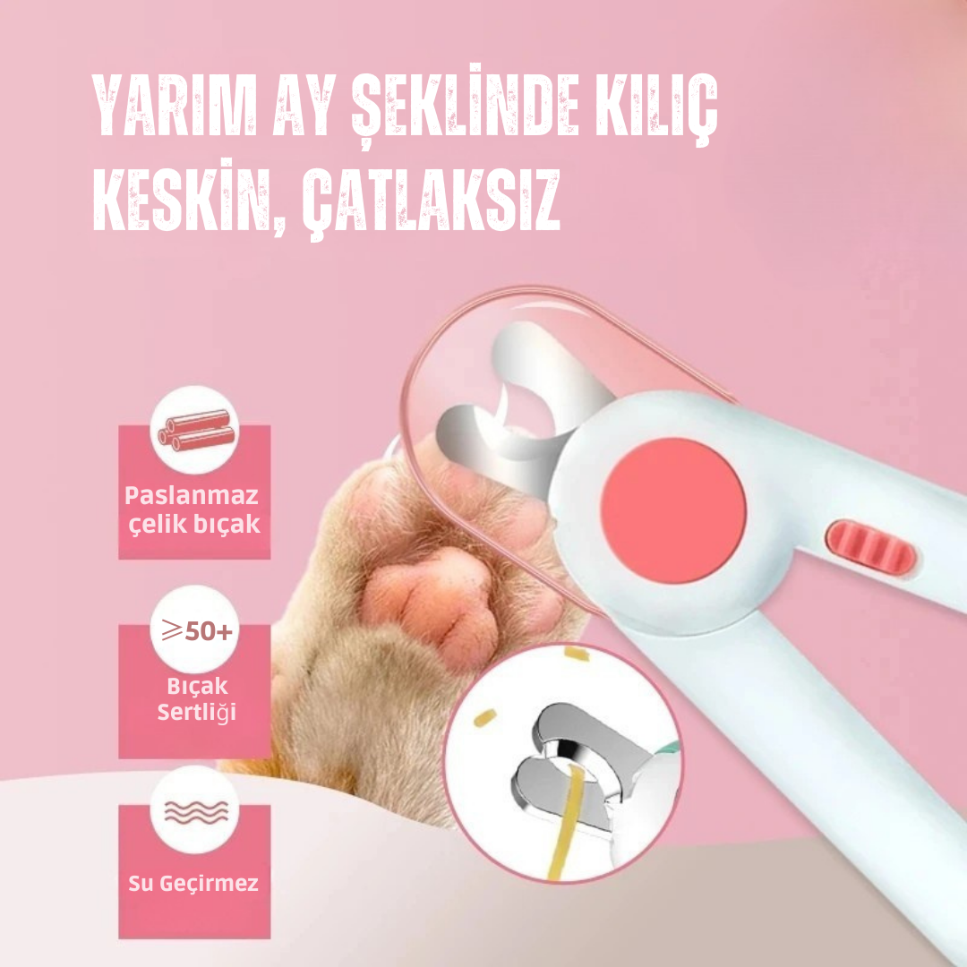 Işıklı Tırnak Makası - Kedi ve Köpekler İçin