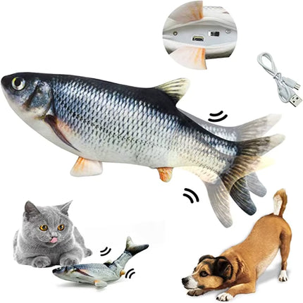 Hareketli Balık Kedi Oyuncağı Şarjlı