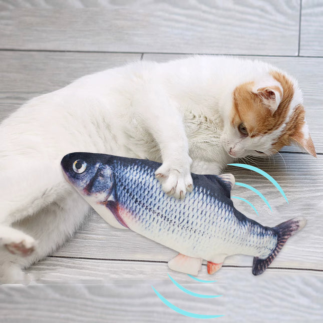 Hareketli Balık Kedi Oyuncağı Şarjlı
