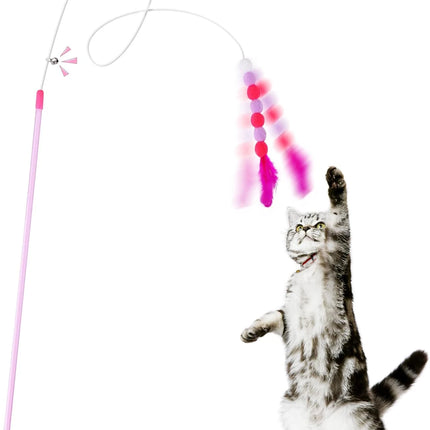 Elastik Yapışkanlı Kedi Oyun Oltası